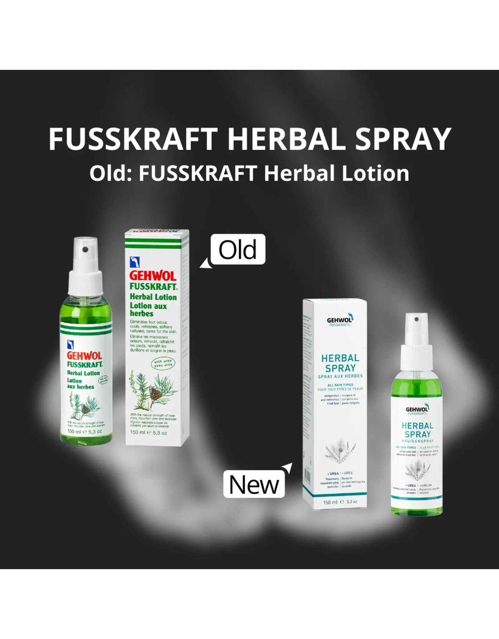 GEHWOL FUSSKRAFT HERBAL LOTION SPRAY 150ML