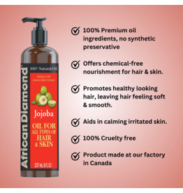 AFRICAN DIAMOND 100% NATURAL OIL FOR ALL TYPES OF HAIR & SKIN