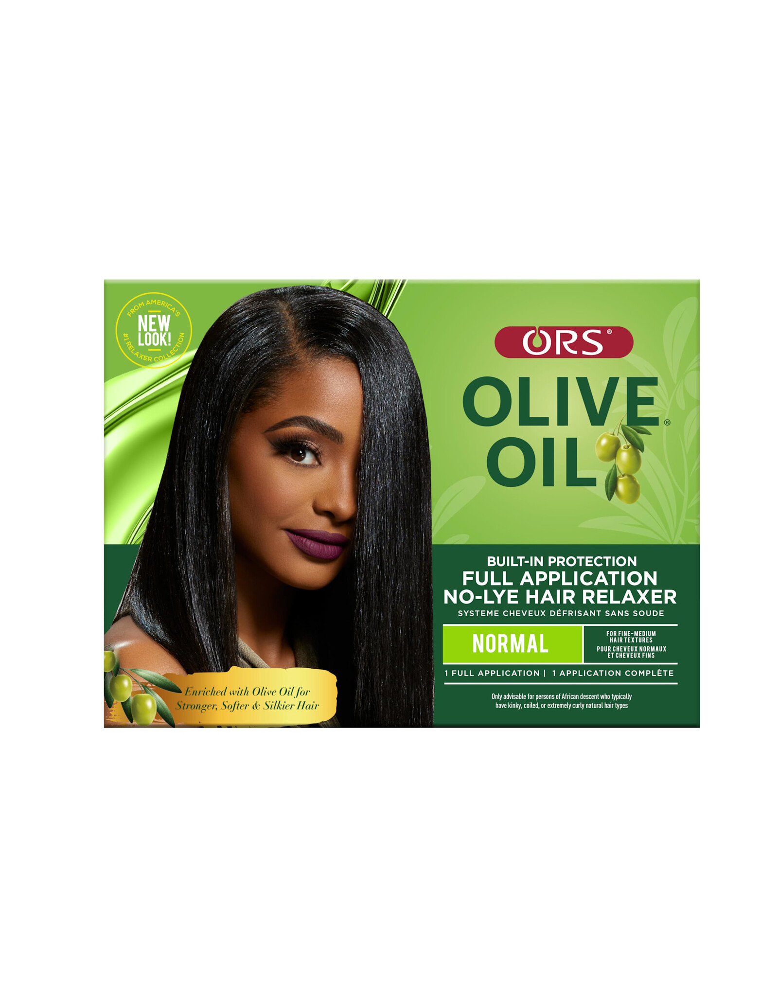 ORS OLIVE OIL NO-LYE HAIR RELAXER KIT - FULL APPLICATION