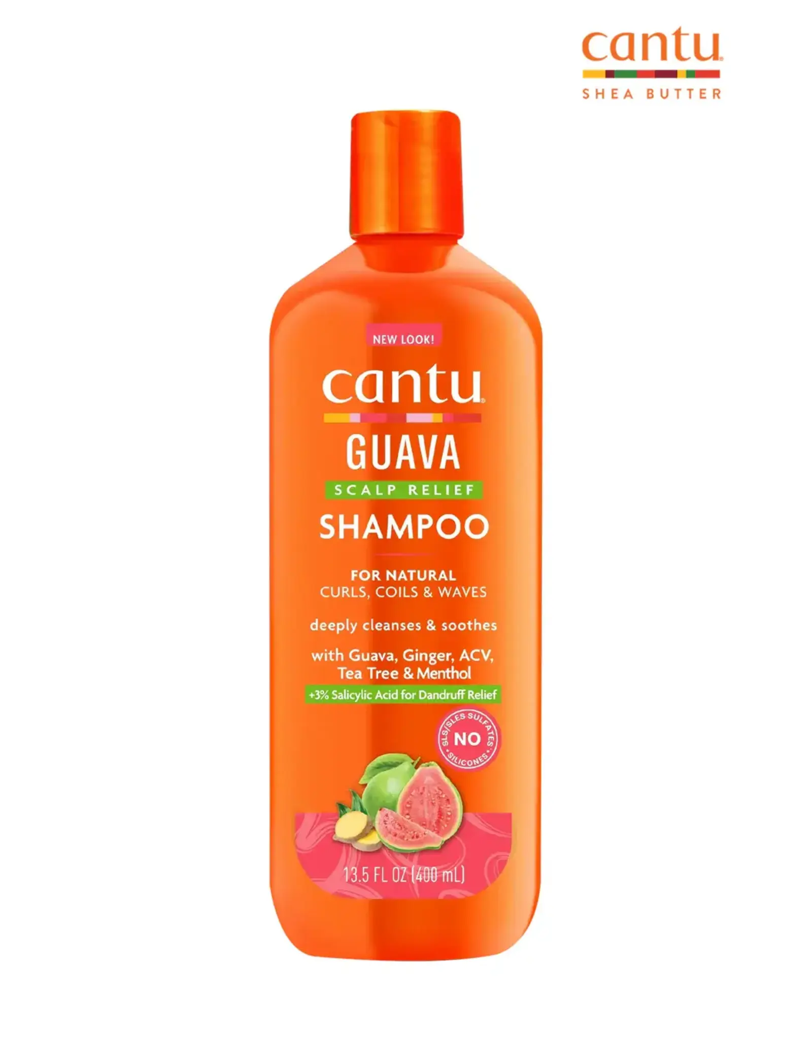 CANTU GUAVA & GINGER ANTI-DANDRUFF SHAMPOO 13.5OZ