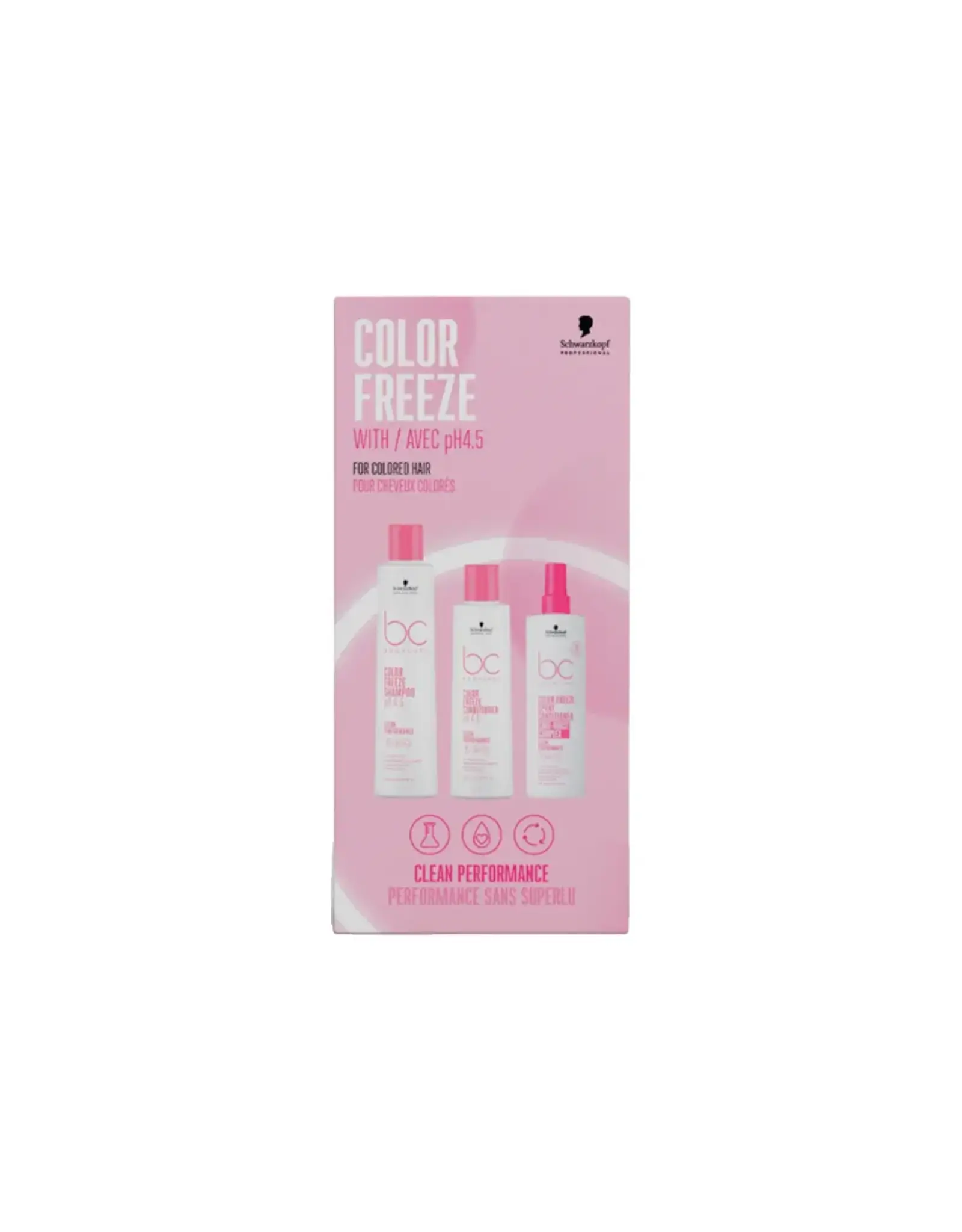 SCHWARZKOPF BONACURE COLOR FREEZE CLEAN HOLIDAY TRIO