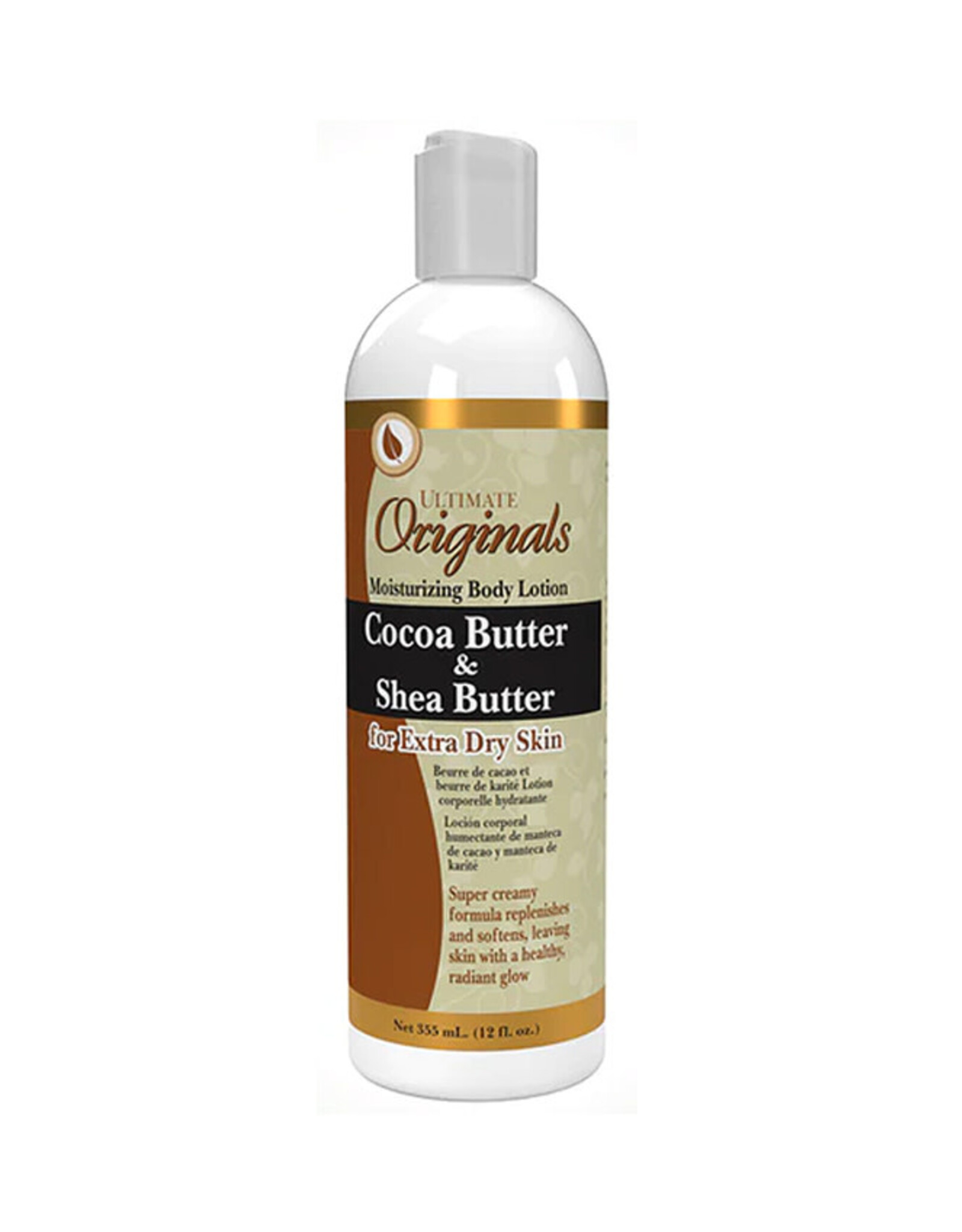 AFRICA'S BEST ULTIMATE ORGANICS COCOA BUTTER & SHEA BUTTER LOTION 12OZ