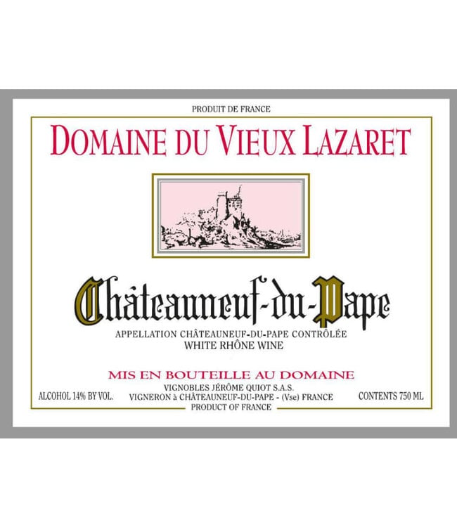 Domaine Du Vieux Lazaret Chateauneuf Du Pape Blanc 17 Vintage Wine Cellars