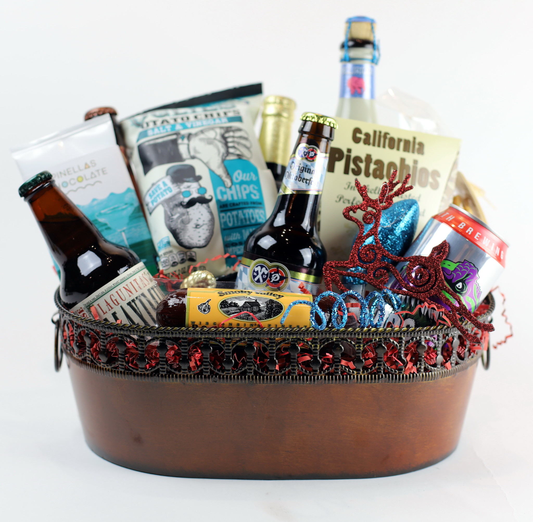 Meat, Cheese & Beer Gift Set - beer gift baskets - United States delivery