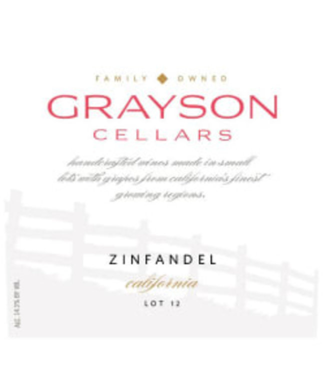 Grayson Cellars Zinfandel (2018)