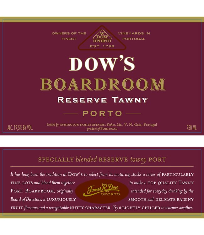 Dow's Boardroom Tawny Port Reserve NV | 750ml