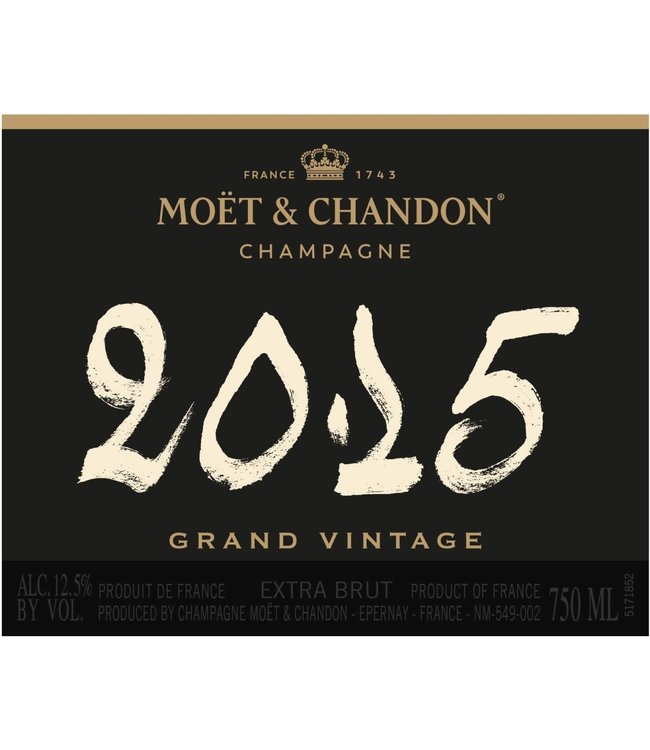 Hulpeloosheid Veroorloven Van Moët & Chandon Grand Vintage 2015 - Vintage Wine Cellars