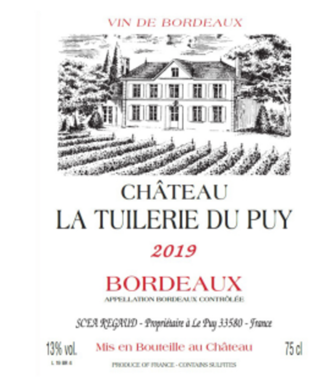 Château La Tuilerie Du Puy Bordeaux 2019