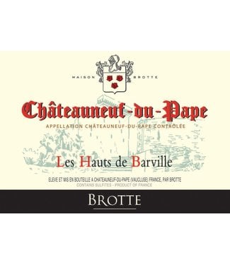 Brotte Brotte Les Hauts de  Barville Châteauneuf-du-Pape Blanc (2021)