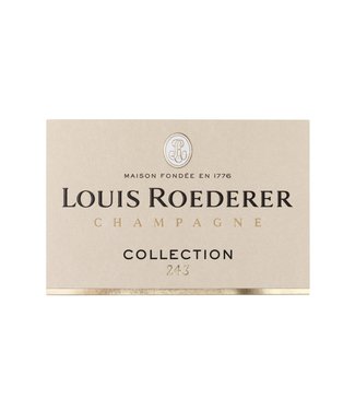 Champagne Louis Roederer Collection 243 et deux flûtes