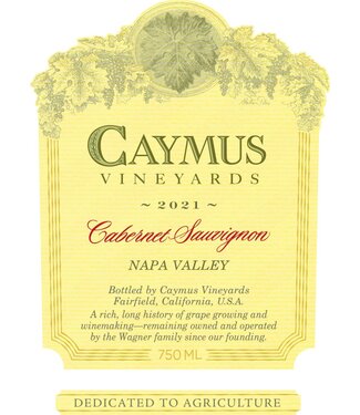 Wagner Family of Wines Caymus Vineyards Napa Valley Cabernet Sauvignon (2021)