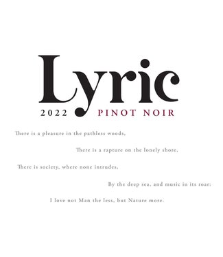 Lyric by Etude Lyric Pinot Noir (2022)