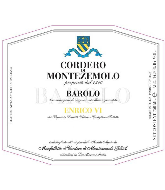 Cordero di Montezemolo Barolo Enrico VI 2018