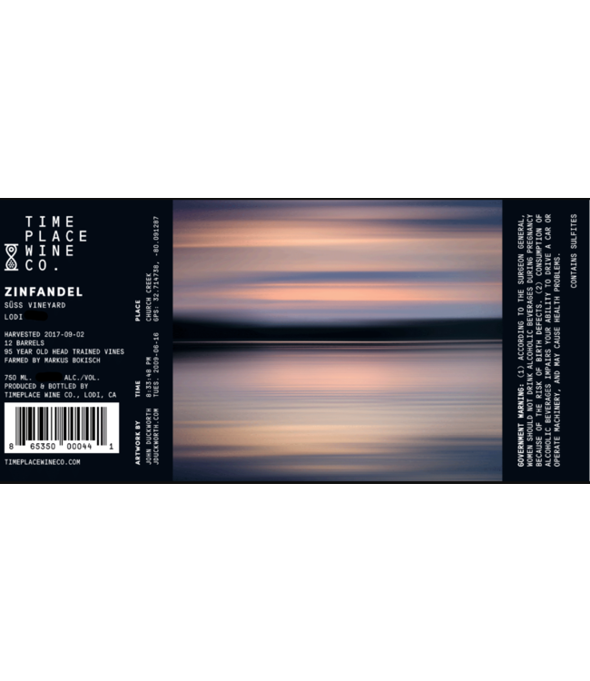 Time Place Wine Co. Zinfandel Lodi 2021
