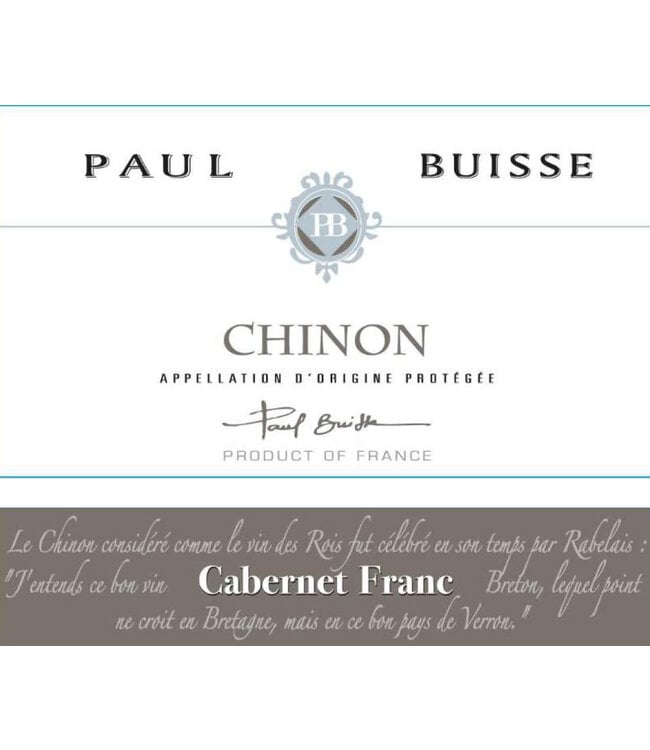 Domaine Paul Buisse Chinon 2022| 750ml