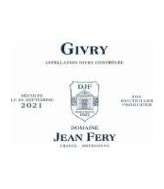 Domaine Jean Fery & Fils Givry Rouge 2021| 750ml