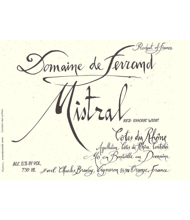 Domaine de Ferrand Côtes du Rhône Mistral 2022 | 750ml