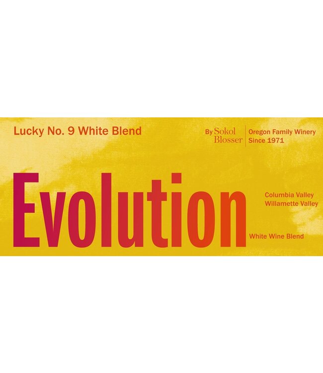 Sokol Blosser Evolution Lucky No. 9 White Blend 2021 | 750ml