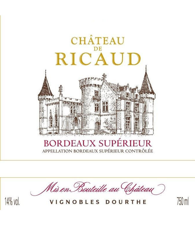 Chateau de Ricaud Bordeaux Superieur 2016 | 750ml
