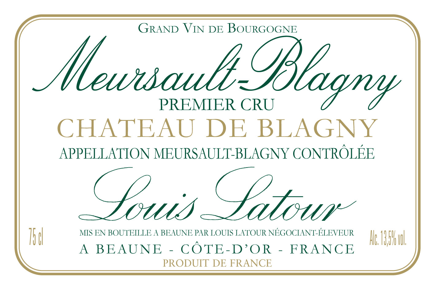 Louis Latour Meursault-Blagny Chateau de Blagny Premier Cru (2020