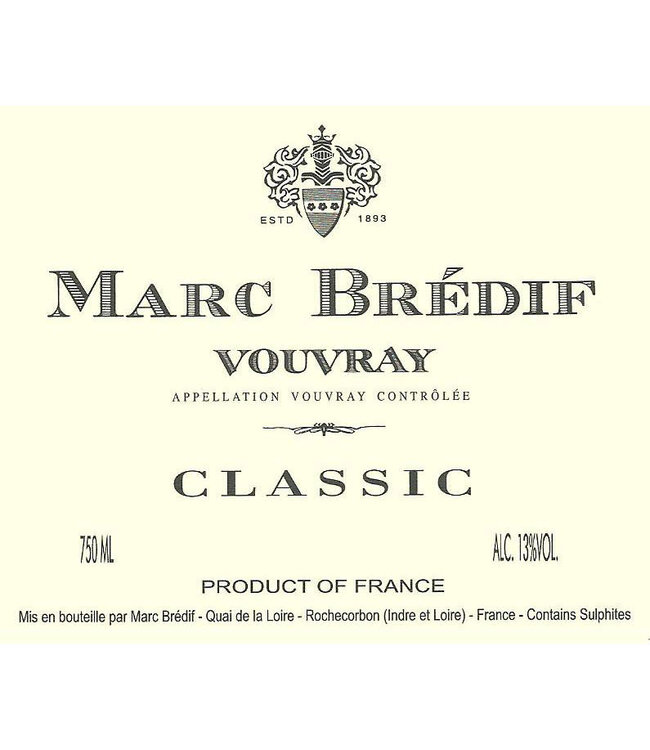 Marc Bredif Vouvray Classic 2023 | 750ml