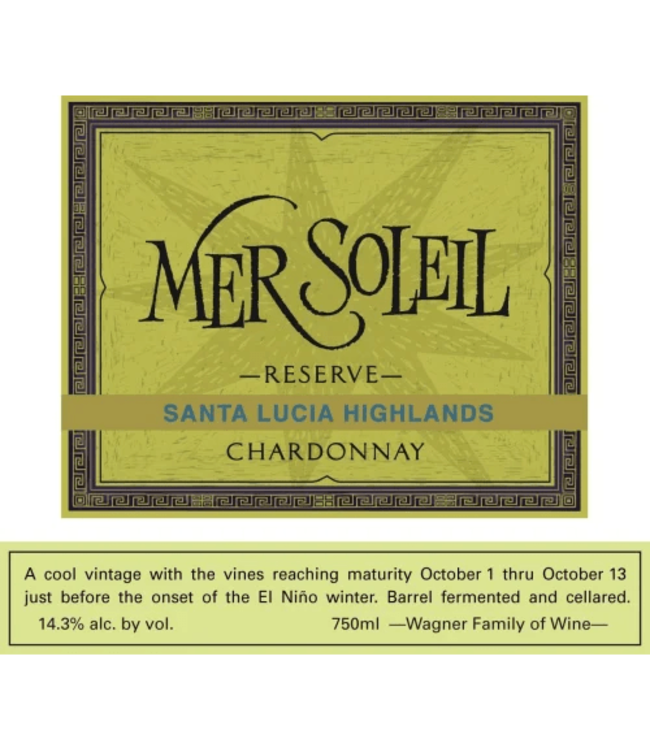 Mer Soleil Monterey Reserve Chardonnay 2023 | 750ml