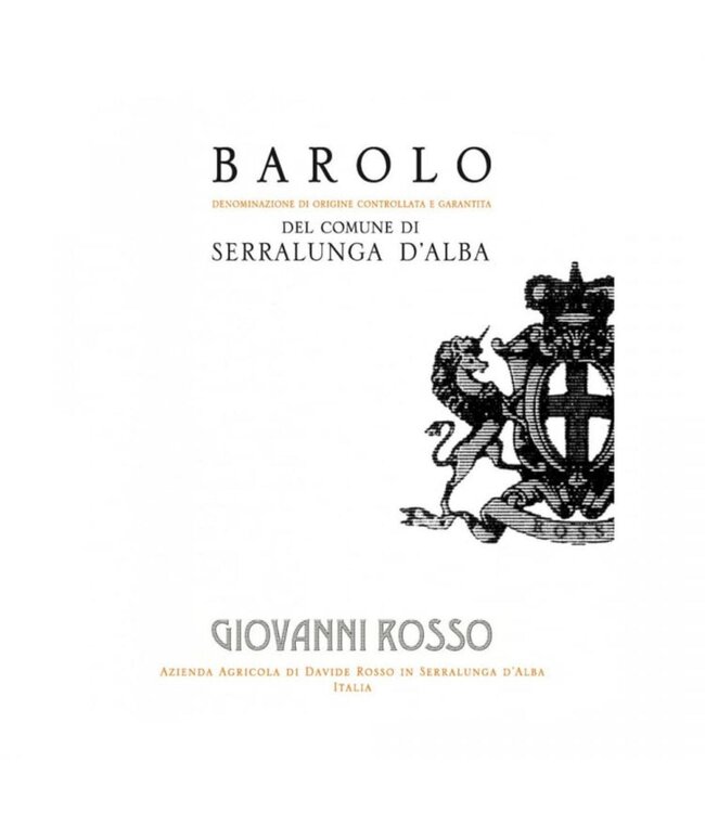 Giovanni Rosso Barolo del Comune di Serralunga d'Alba 2020 | 750ml