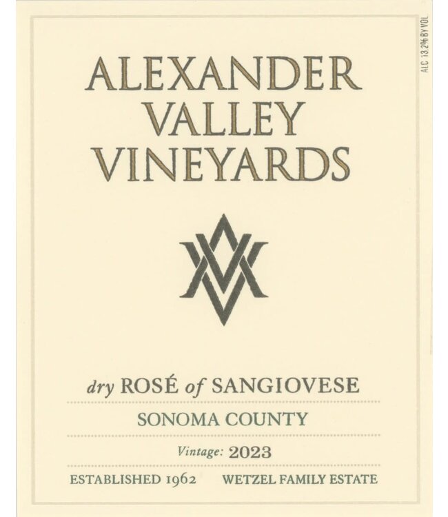Alexander Valley Vineyards dry Rosé of Sangiovese 2023 | 750ml