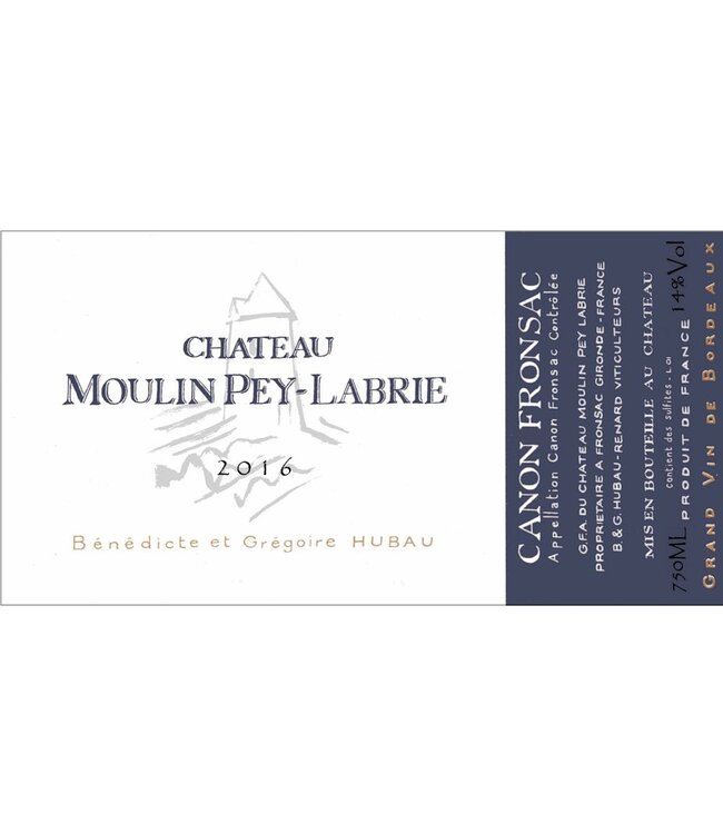 Chateau Moulin Pey-Labrie 2016 | 750ml