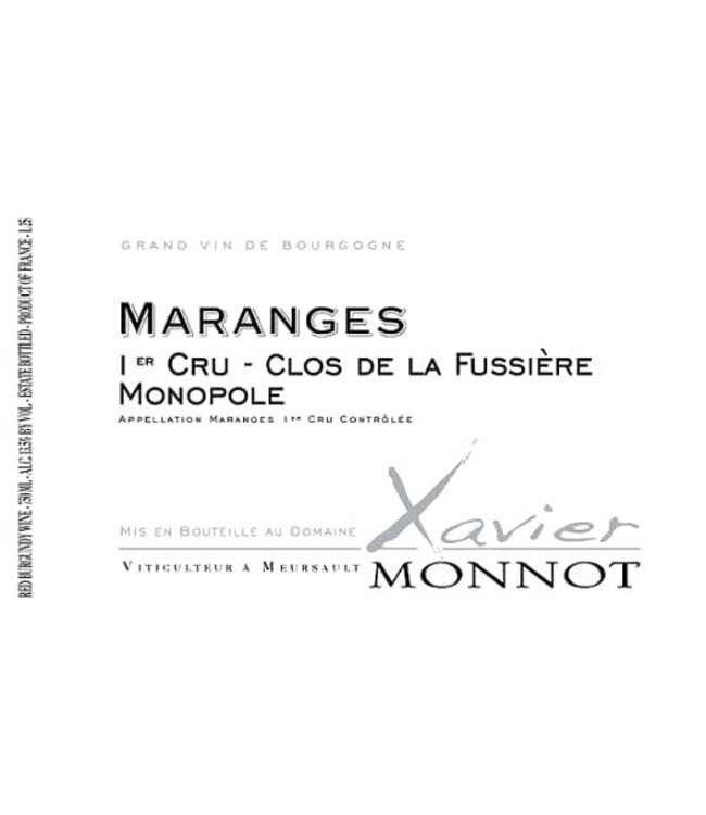 Xavier Monnot Maranges Clos de La Fussiere Premier Cru Monopole 2022 | 750ml