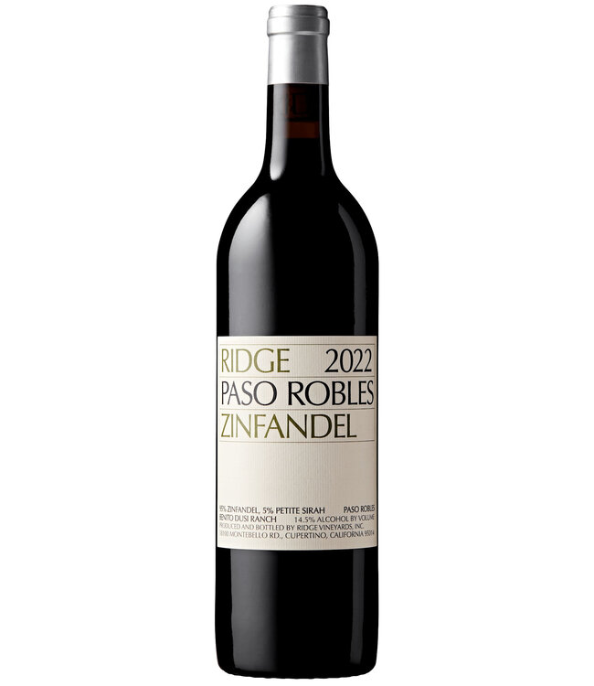 Ridge Paso Robles Zinfandel 2022 | 750ml