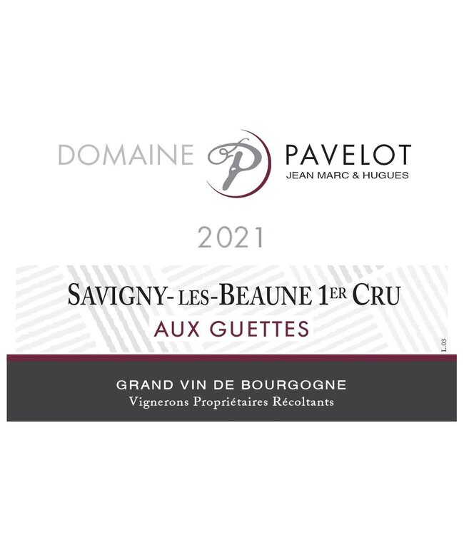 Domaine Pavelot Savigny-Les-Beaune Aux Guettes Premier Cru 2021 | 750ml