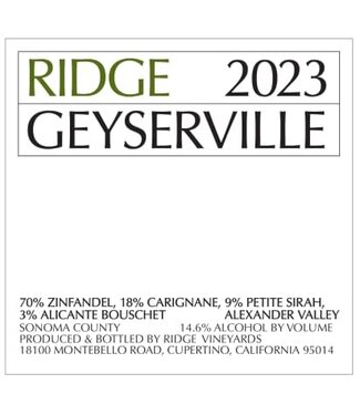 Ridge Vineyards Ridge Geyserville (2023)