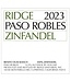 Ridge Paso Robles Zinfandel 2023 | 750ml