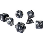 RPG Dice Set (7): Pearl Charcoal Grey Acrylic