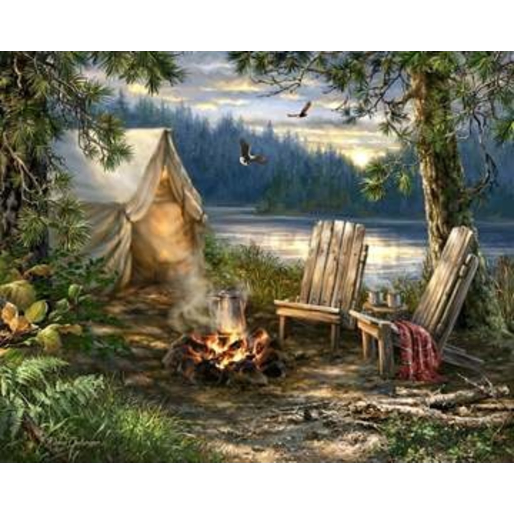 Evening At The Lake 500 piece puzzle