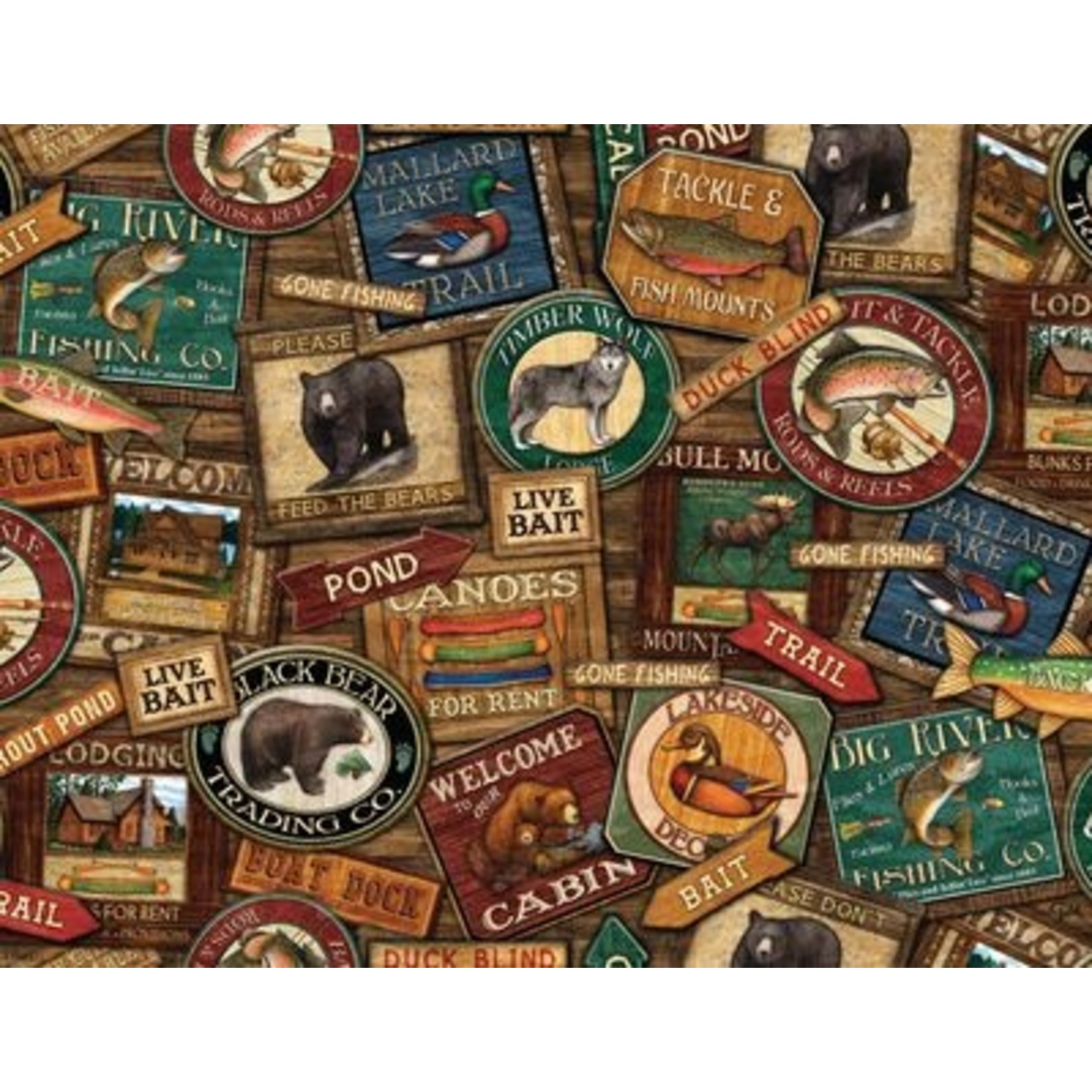 LODGE SIGNS 500 PIECE JIGSAW PUZZLE