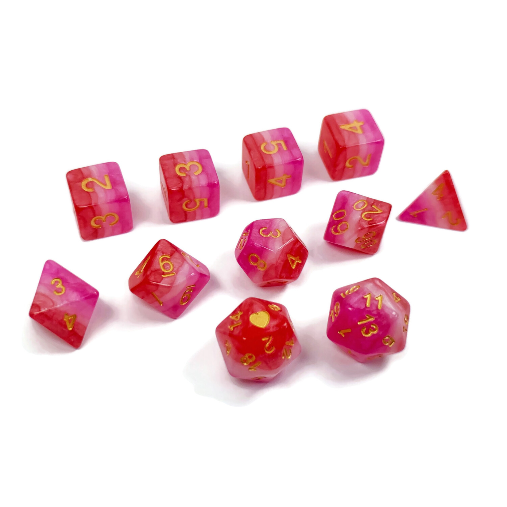 Lesbian Pride Dice Set