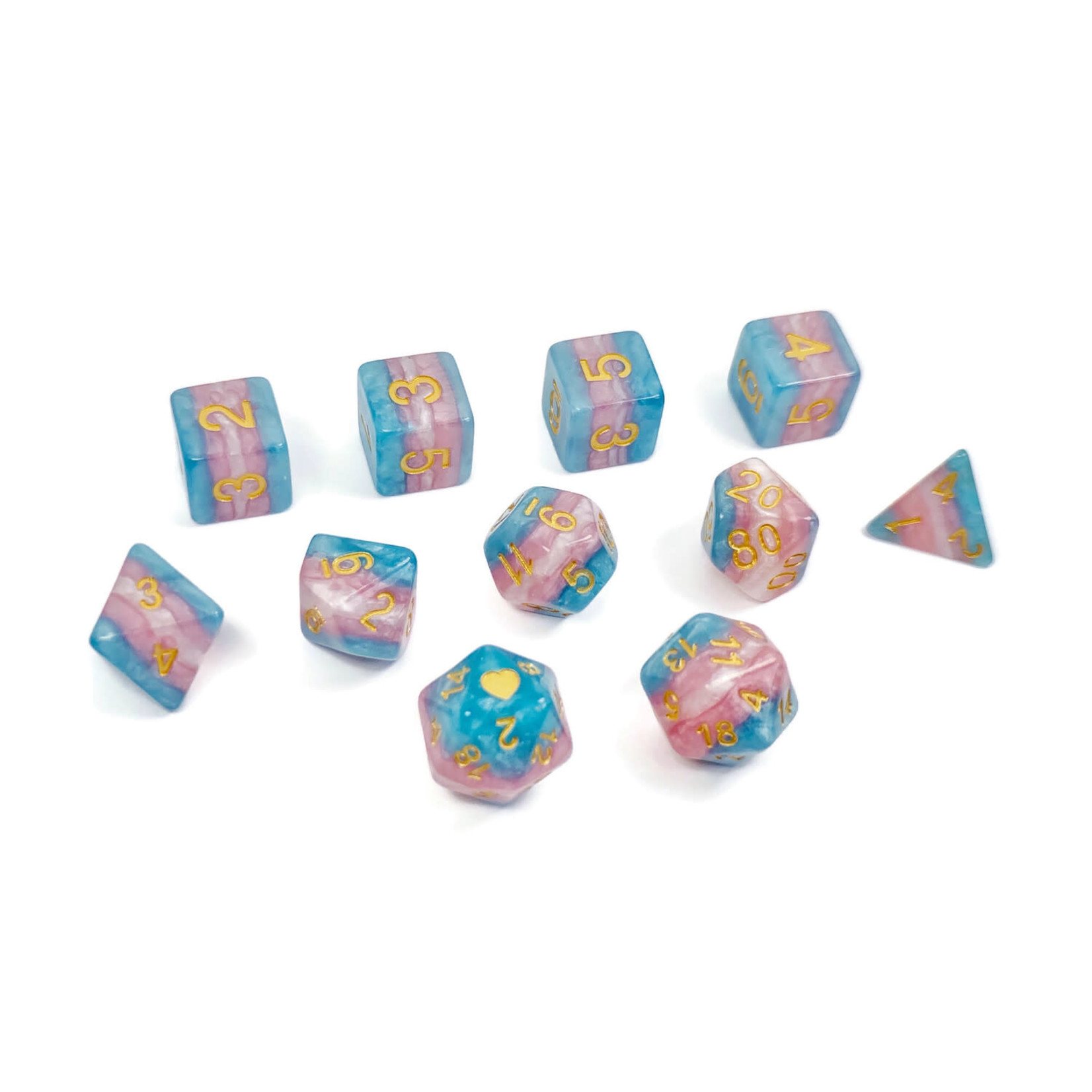 Transgender Pride Dice Set