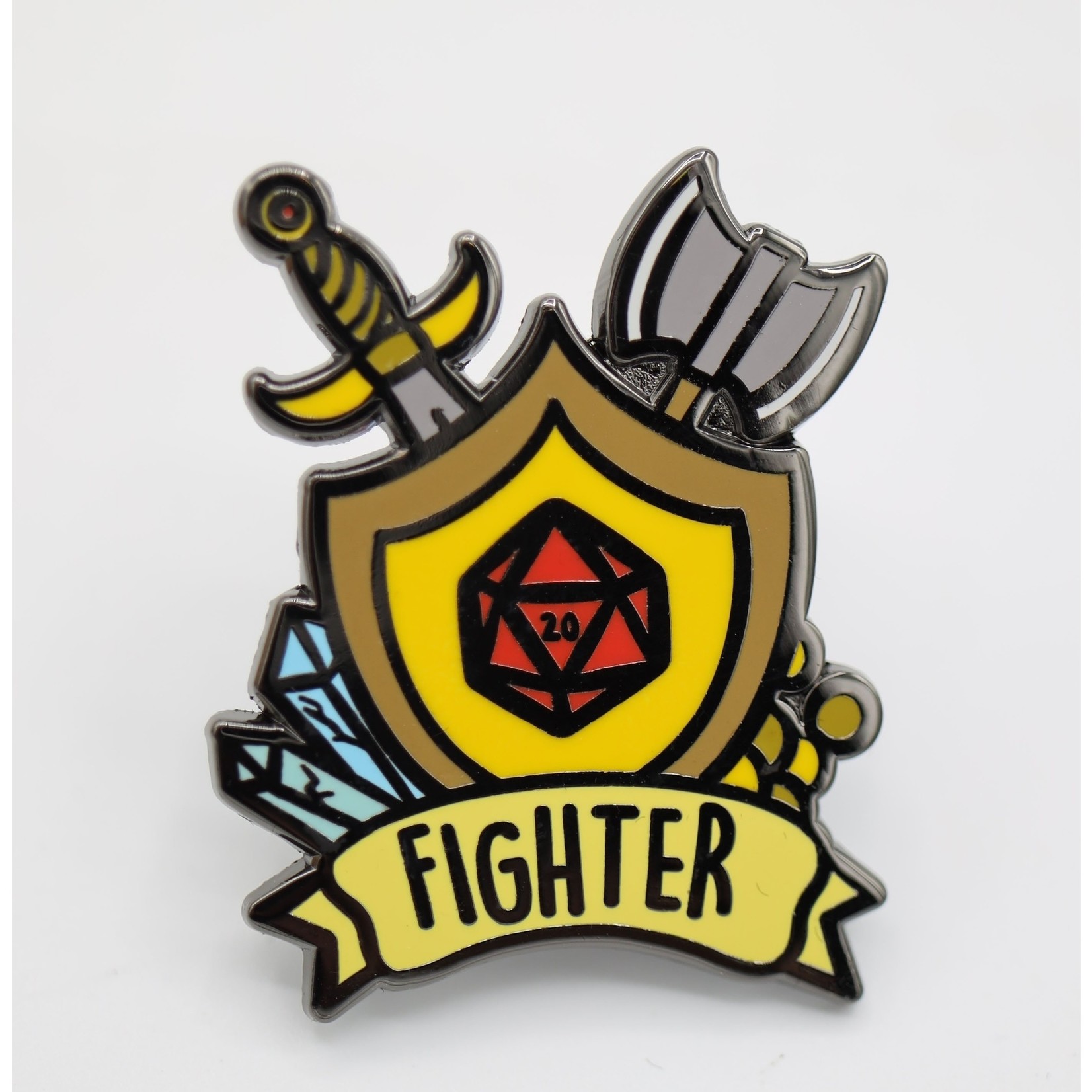 Foam Brain Banner Class Enamel Pins