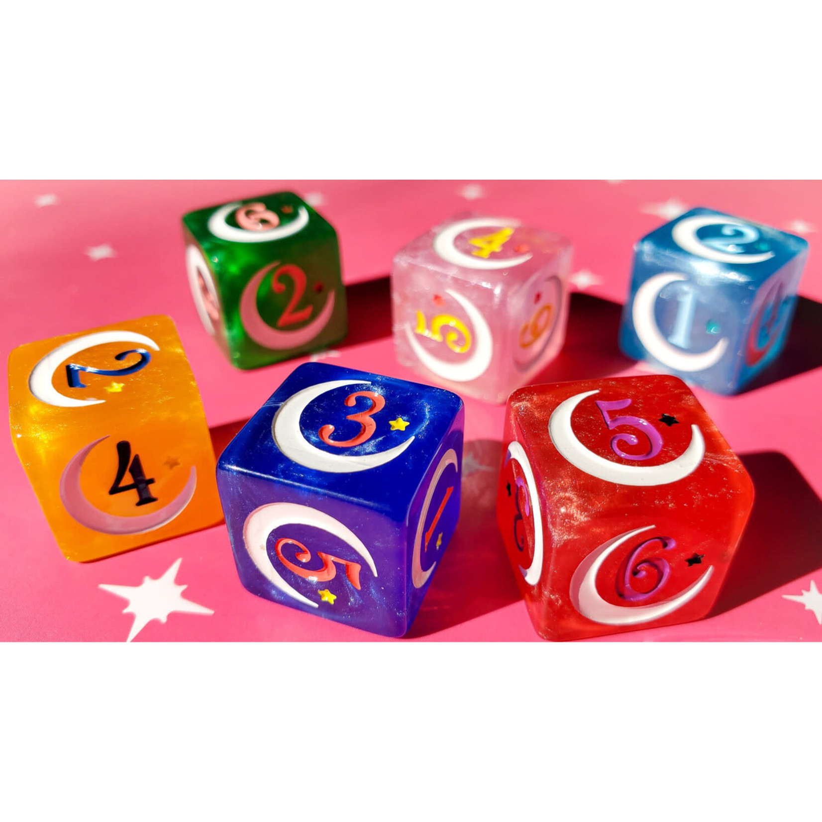 Magical Girl Dice - Pack of 6 - 18mm