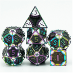 Steampunk Dark Lord RPG Metal Dice Set