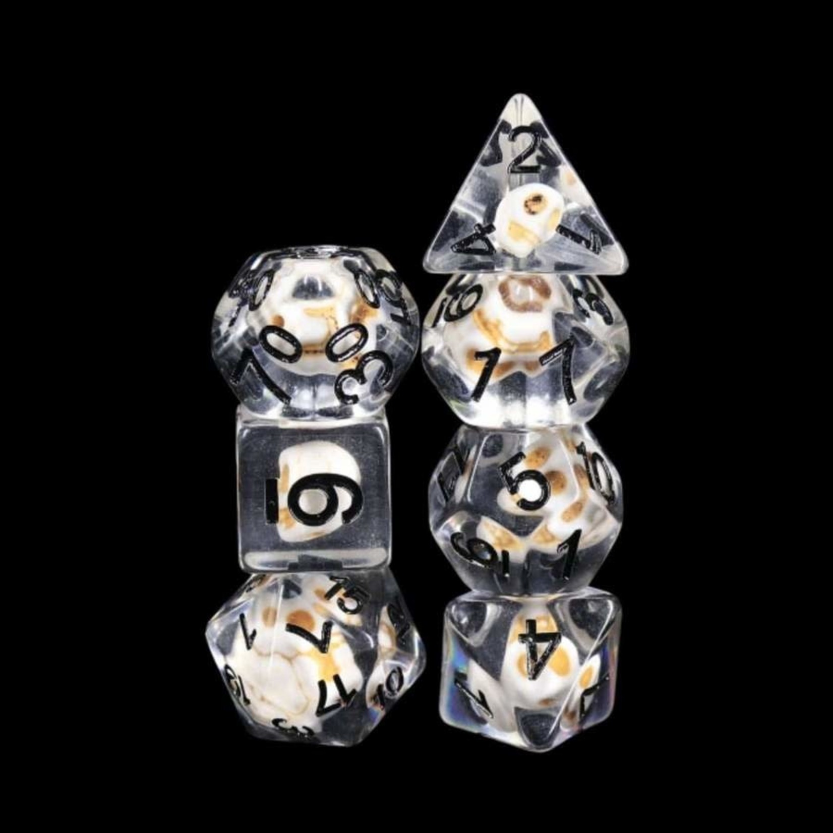 STONE SKULL RPG DICE SET