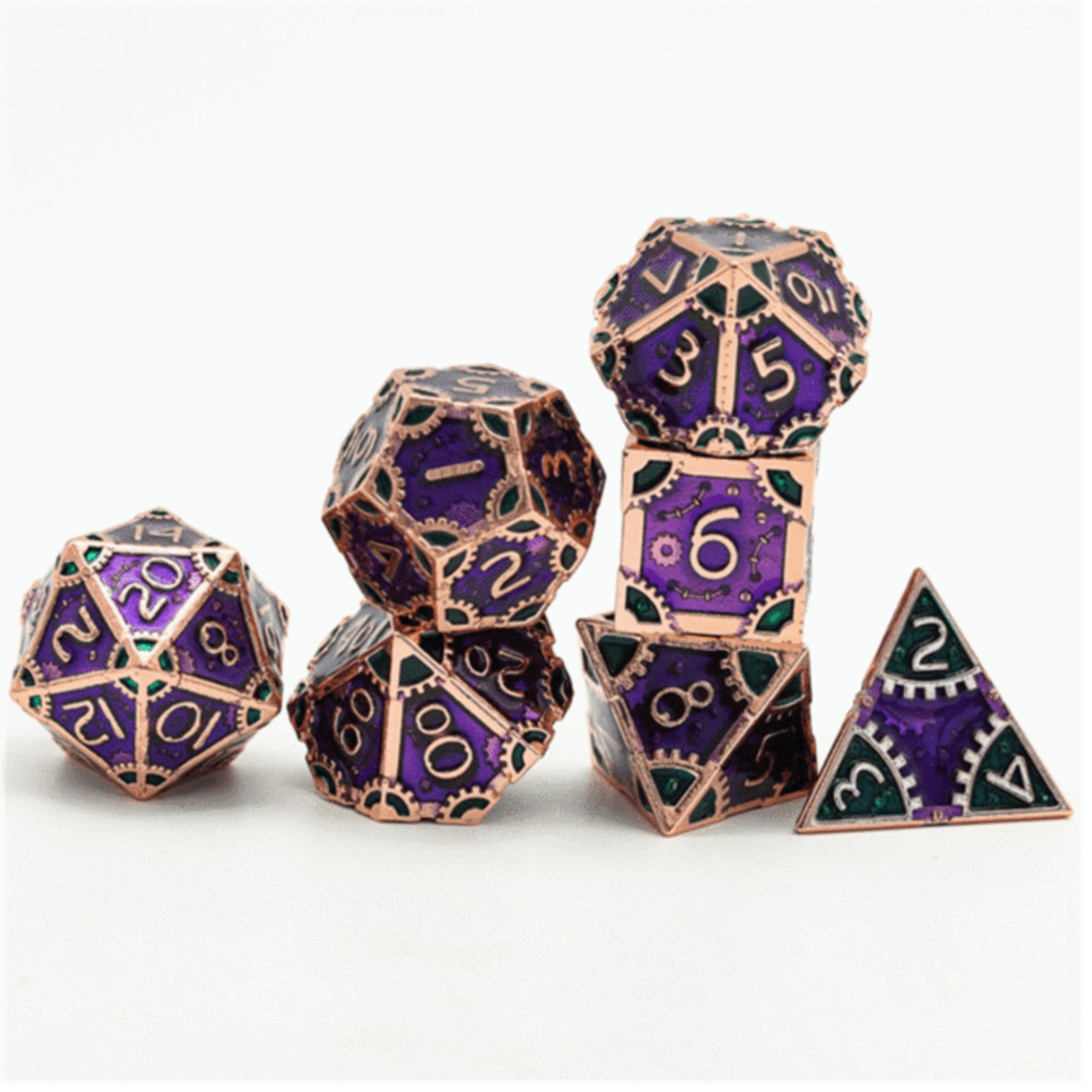 SteamPunk Evil Queen RPG Metal Dice Set