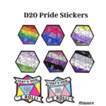 D20 Pride Stickers