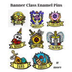 Foam Brain Banner Class Enamel Pins