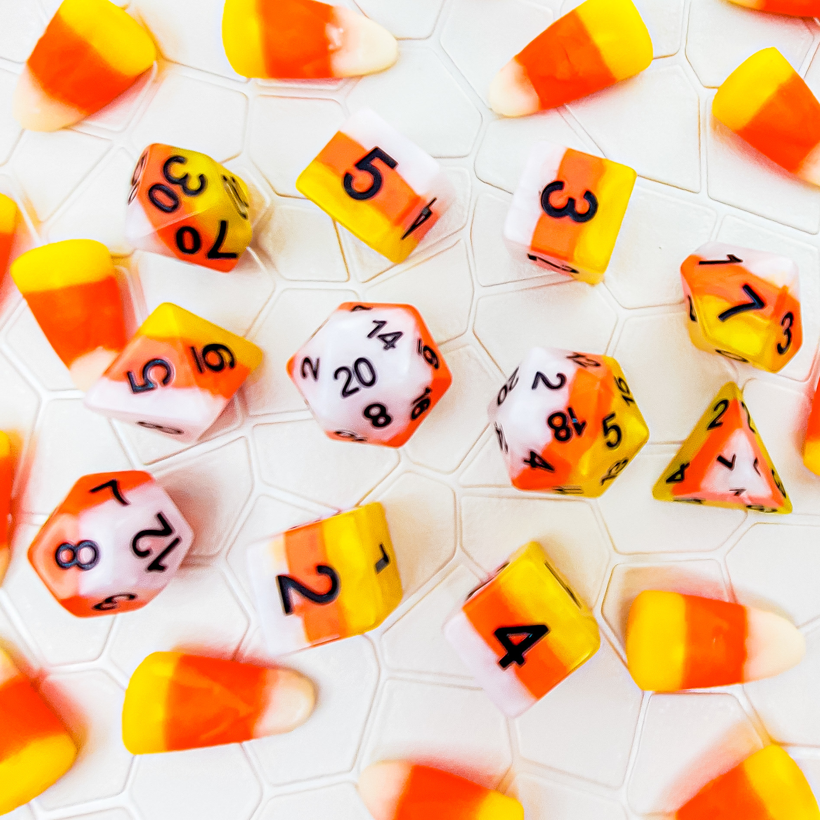 Candy Corn Dice Set