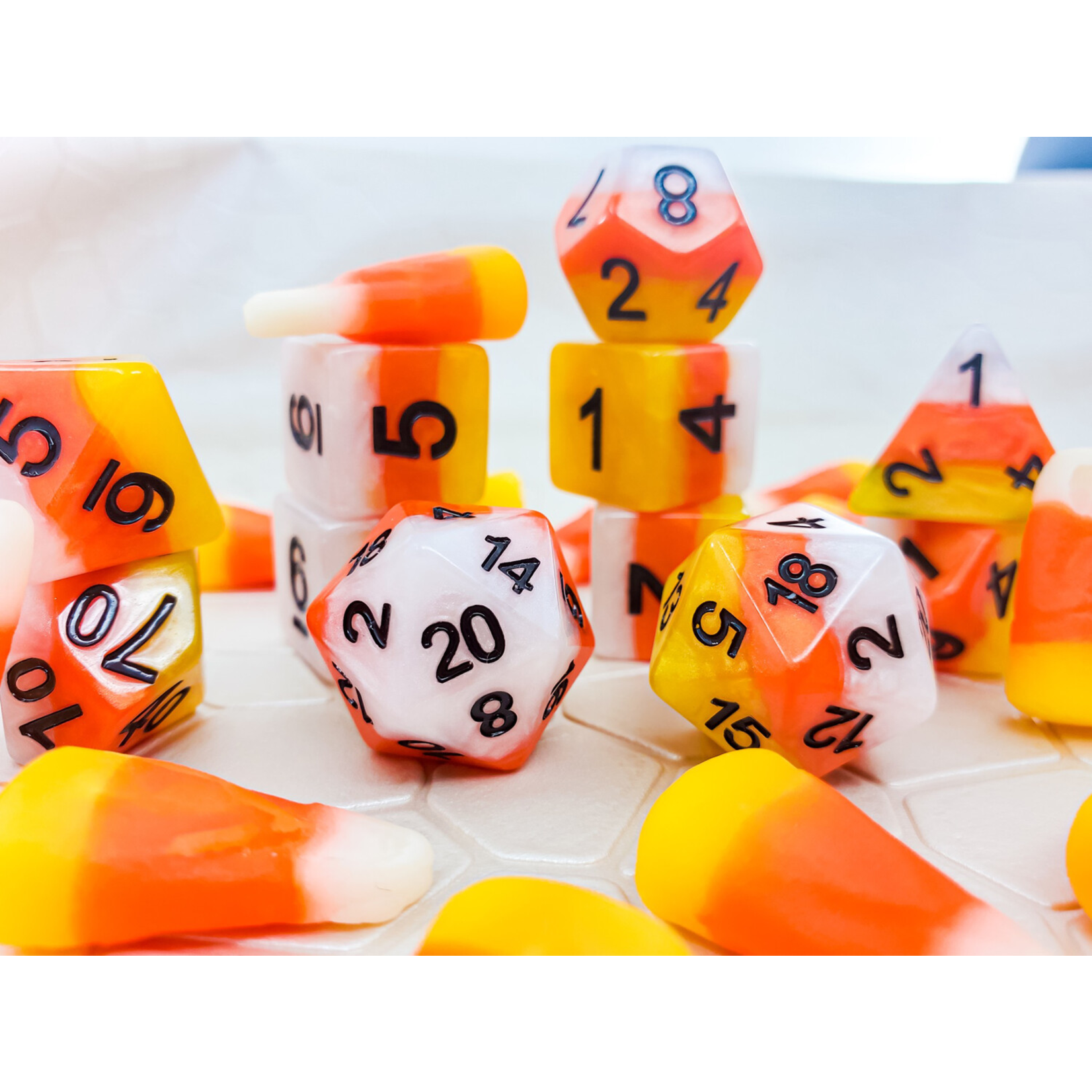 Candy Corn Dice Set