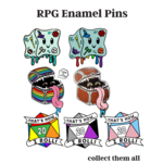 Foam Brain RPG Enamel Pins