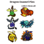 Foam Brain Dragon Enamel  Pins